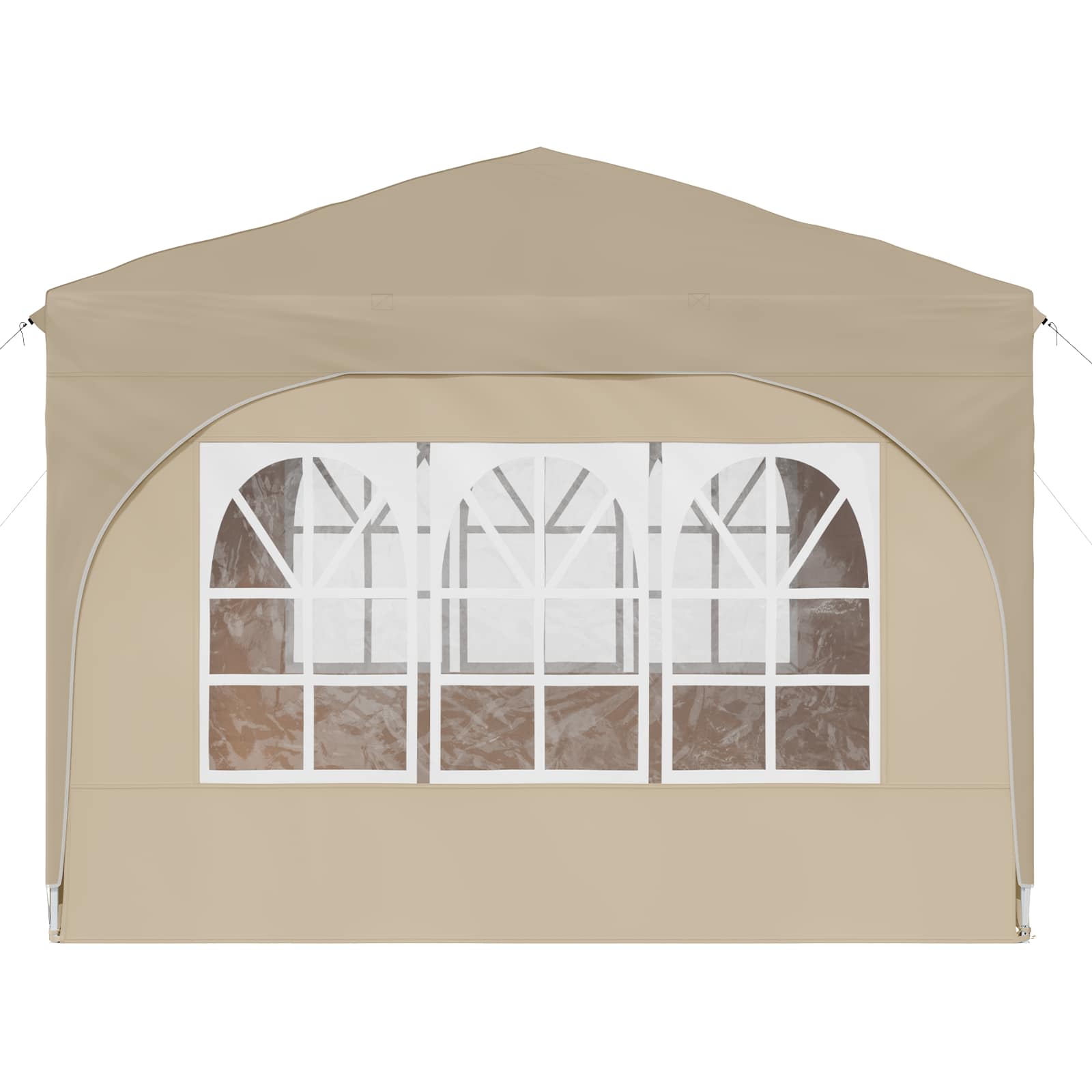 Pop-up Feesttent 290 x 290 x 245 cm Crèmekleurig