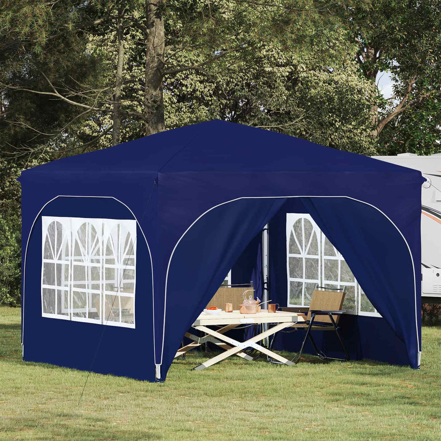 Pop-up Feesttent 290 x 290 x 245 cm Blauw