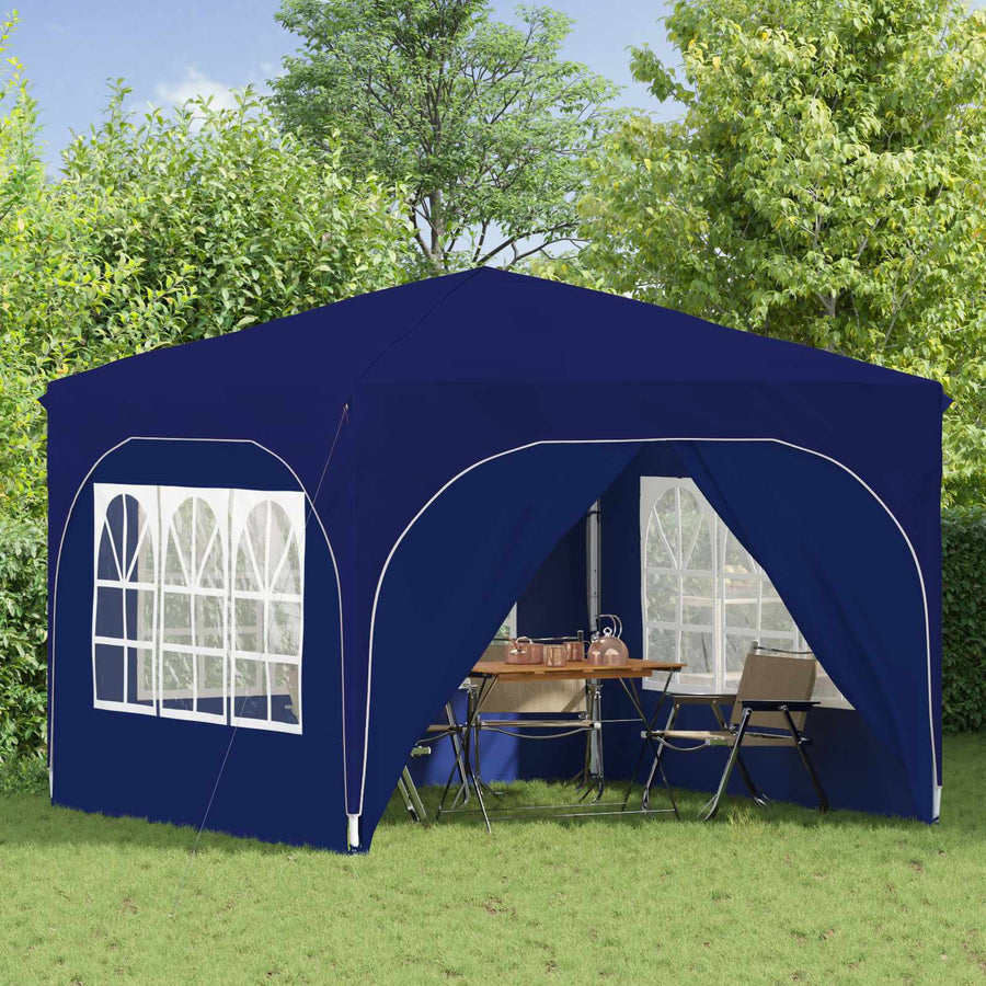 Pop-up Feesttent 290 x 290 x 245 cm Blauw