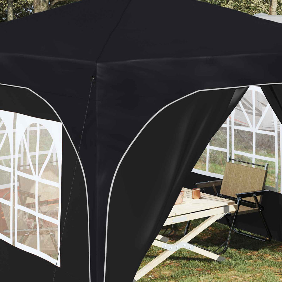 Pop-up Feesttent 290 x 290 x 245 cm Antraciet