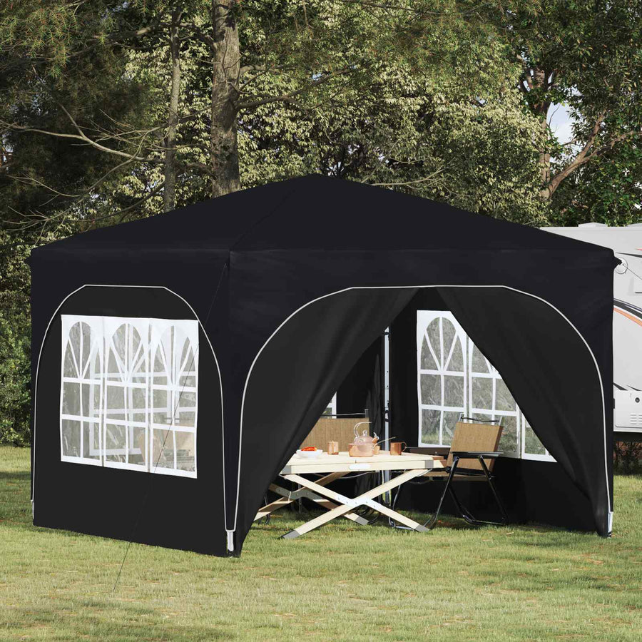 Pop-up Feesttent 290 x 290 x 245 cm Antraciet