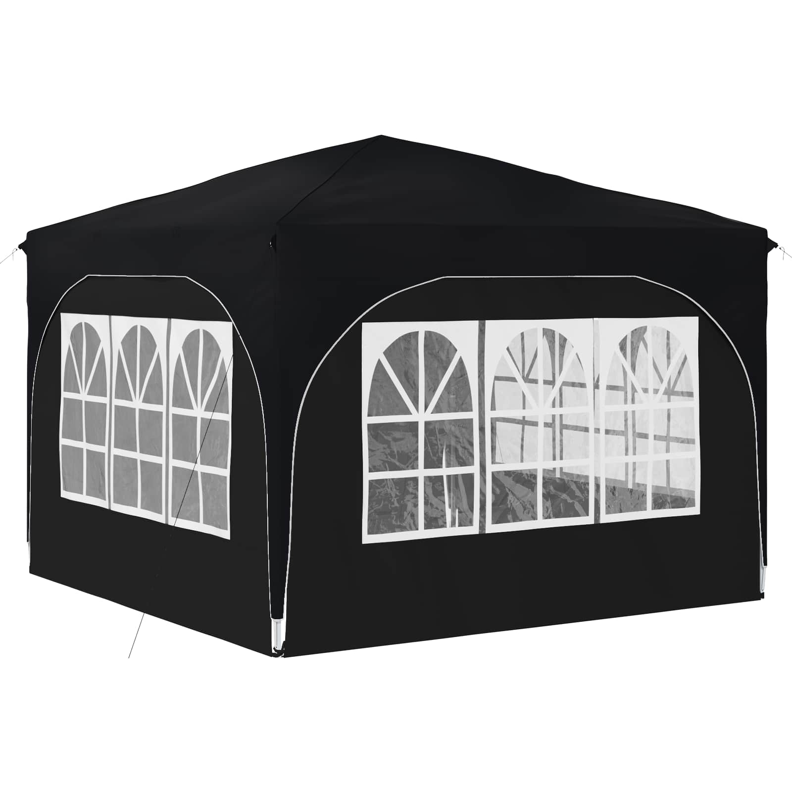 Pop-up Feesttent 290 x 290 x 245 cm Antraciet