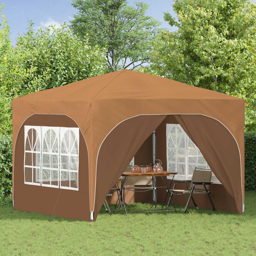 Pop-up Feesttent 290 x 290 x 245 cm Beige