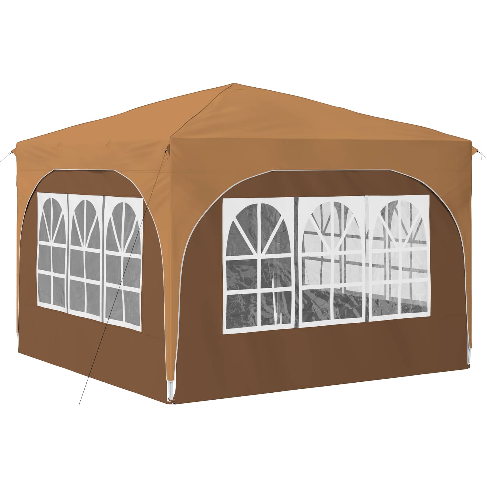 Pop-up Feesttent 290 x 290 x 245 cm Beige