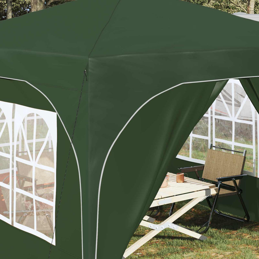 Pop-up Feesttent 290 x 290 x 245 cm Groen