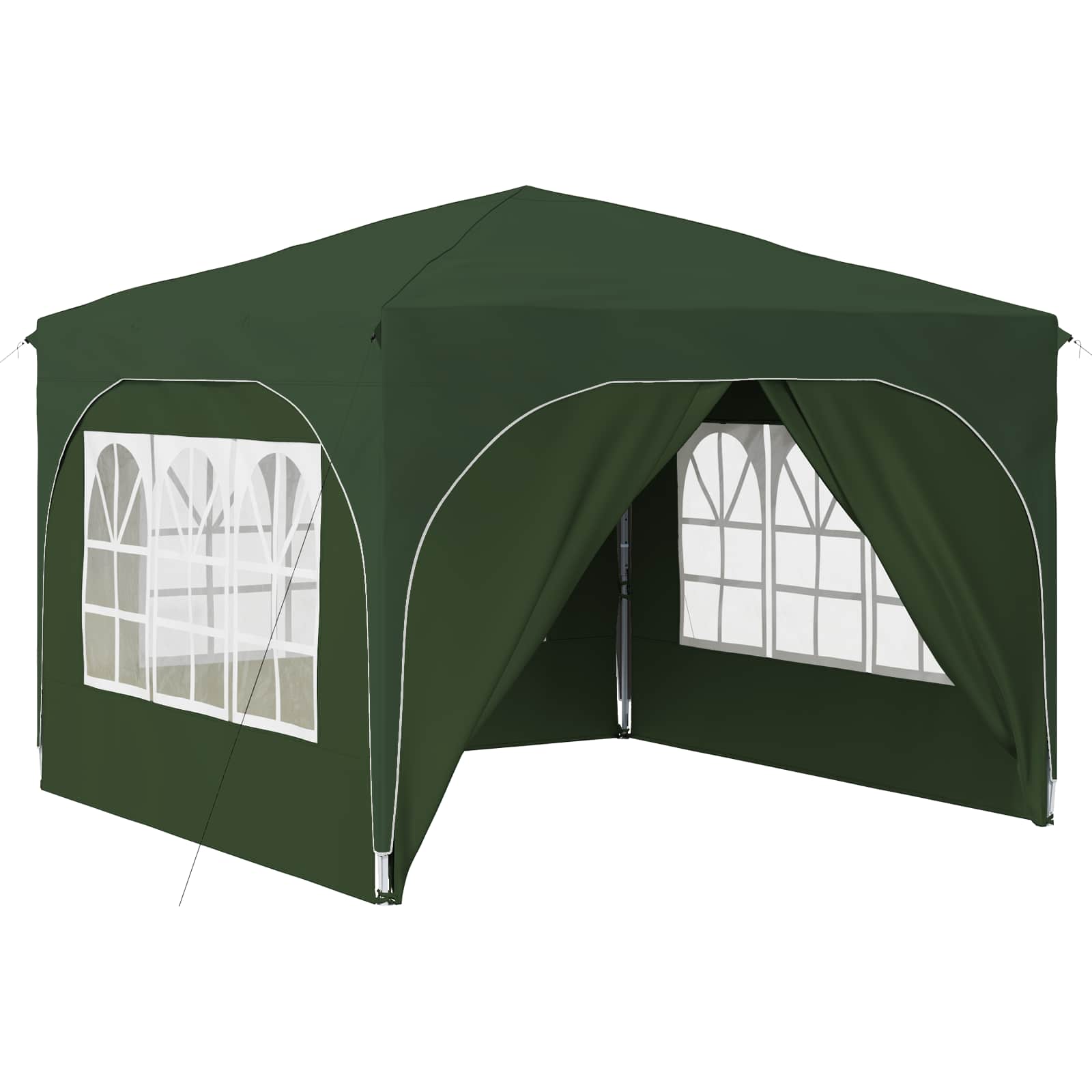 Pop-up Feesttent 290 x 290 x 245 cm Groen