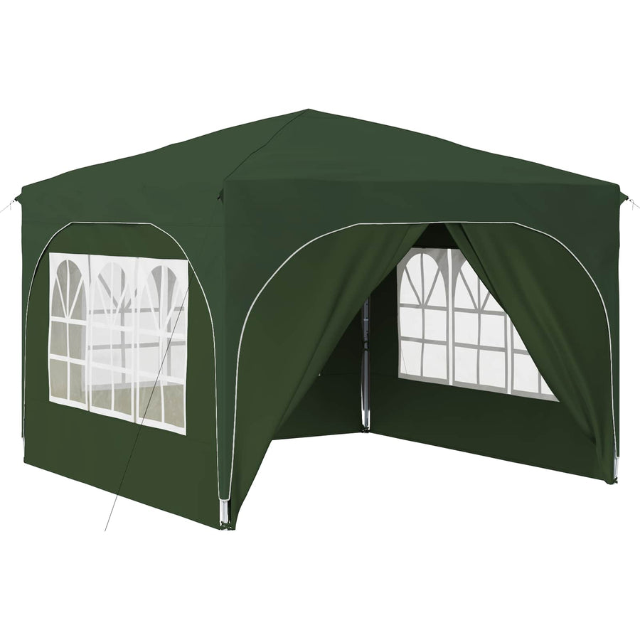 Pop-up Feesttent 290 x 290 x 245 cm Groen