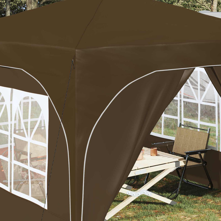 Pop-up Feesttent 290 x 290 x 245 cm Taupe
