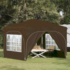 Pop-up Party Tent 290 x 290 x 245 cm Taupe