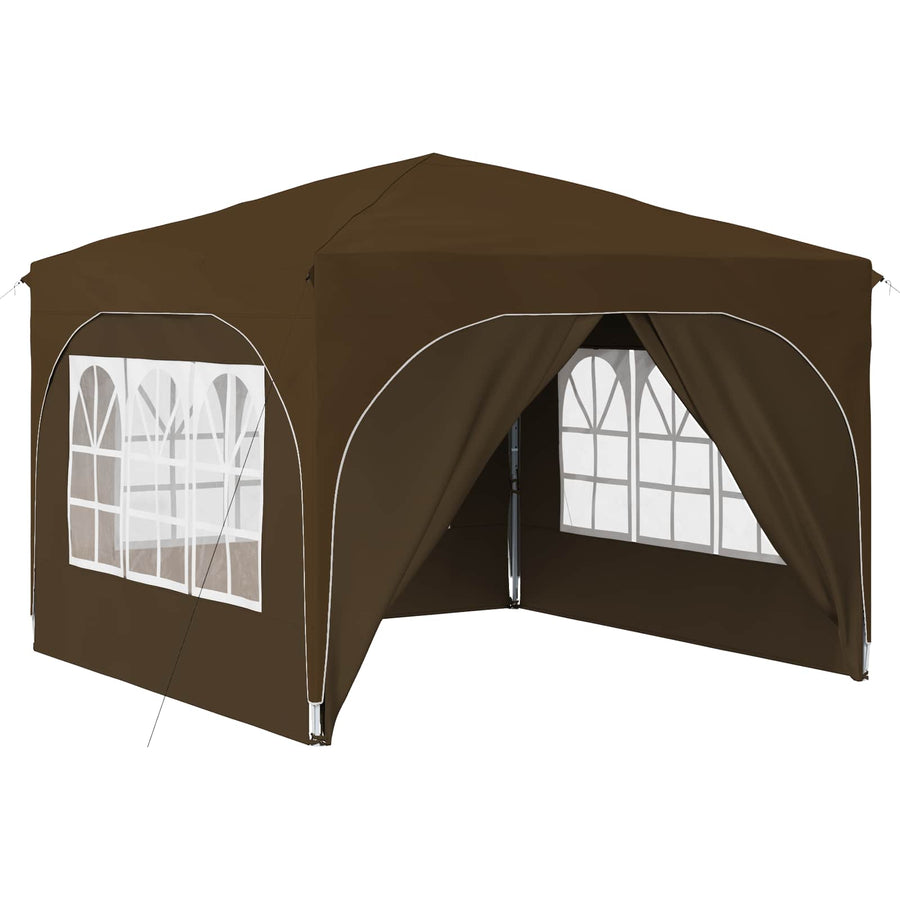 Pop-up Feesttent 290 x 290 x 245 cm Taupe