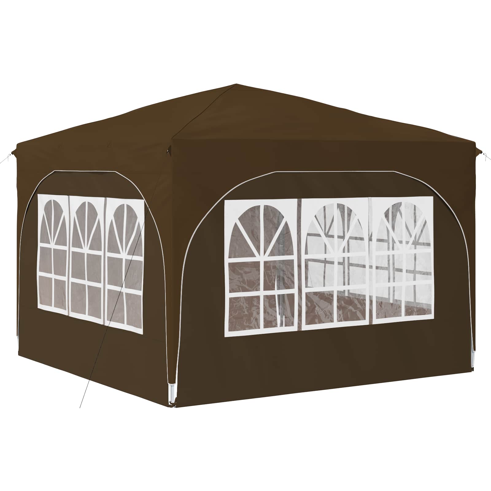 Pop-up Feesttent 290 x 290 x 245 cm Taupe
