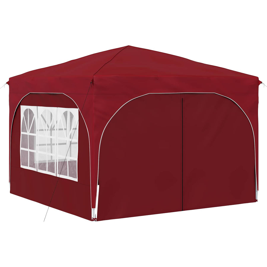Pop-up Feesttent 290 x 290 x 245 cm Bordeauxrood