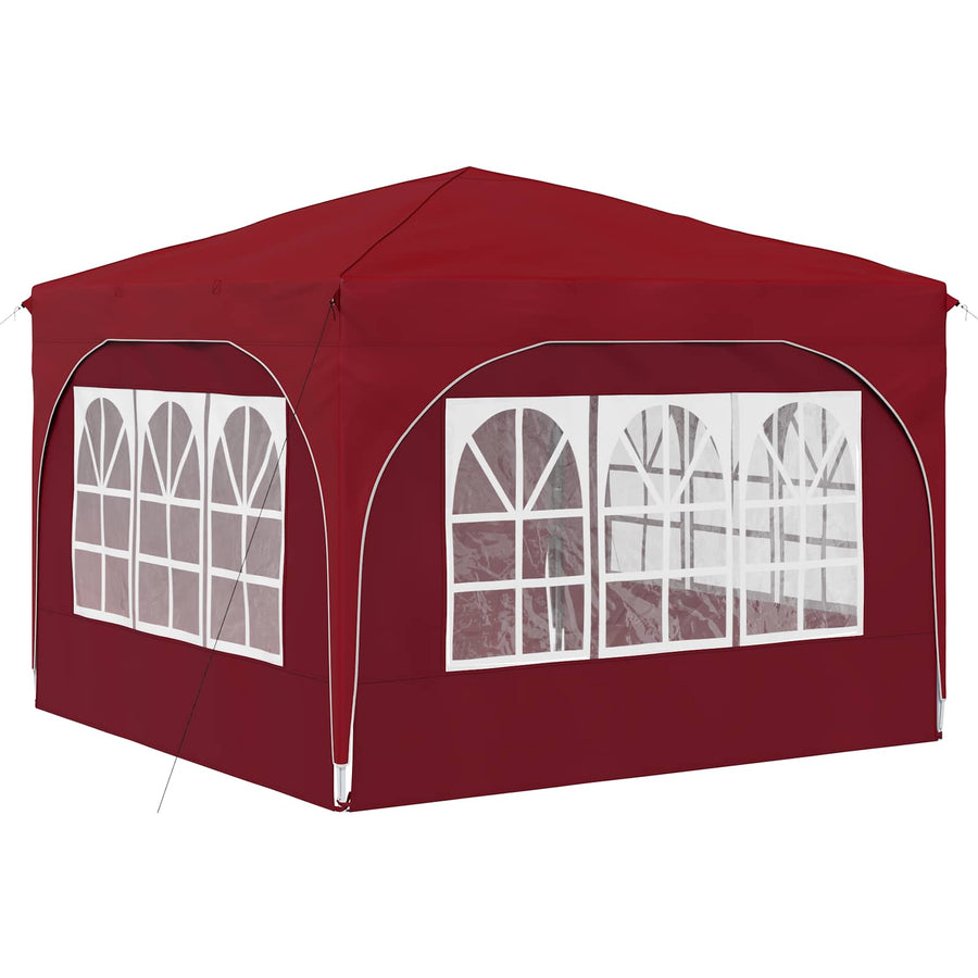 Pop-up Feesttent 290 x 290 x 245 cm Bordeauxrood