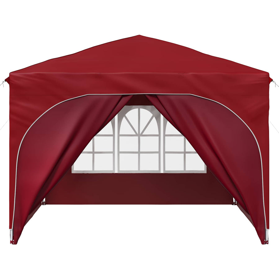 Pop-up Feesttent 290 x 290 x 245 cm Bordeauxrood