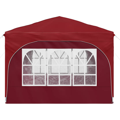 Pop-up Feesttent 290 x 290 x 245 cm Bordeauxrood
