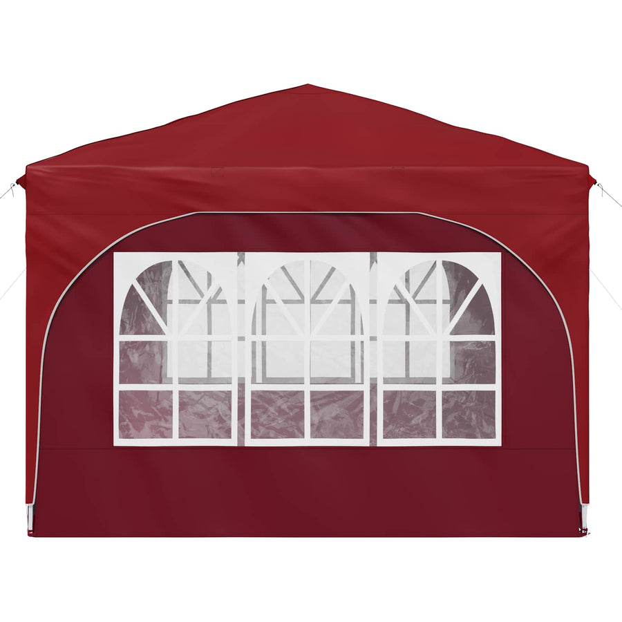 Pop-up Feesttent 290 x 290 x 245 cm Bordeauxrood