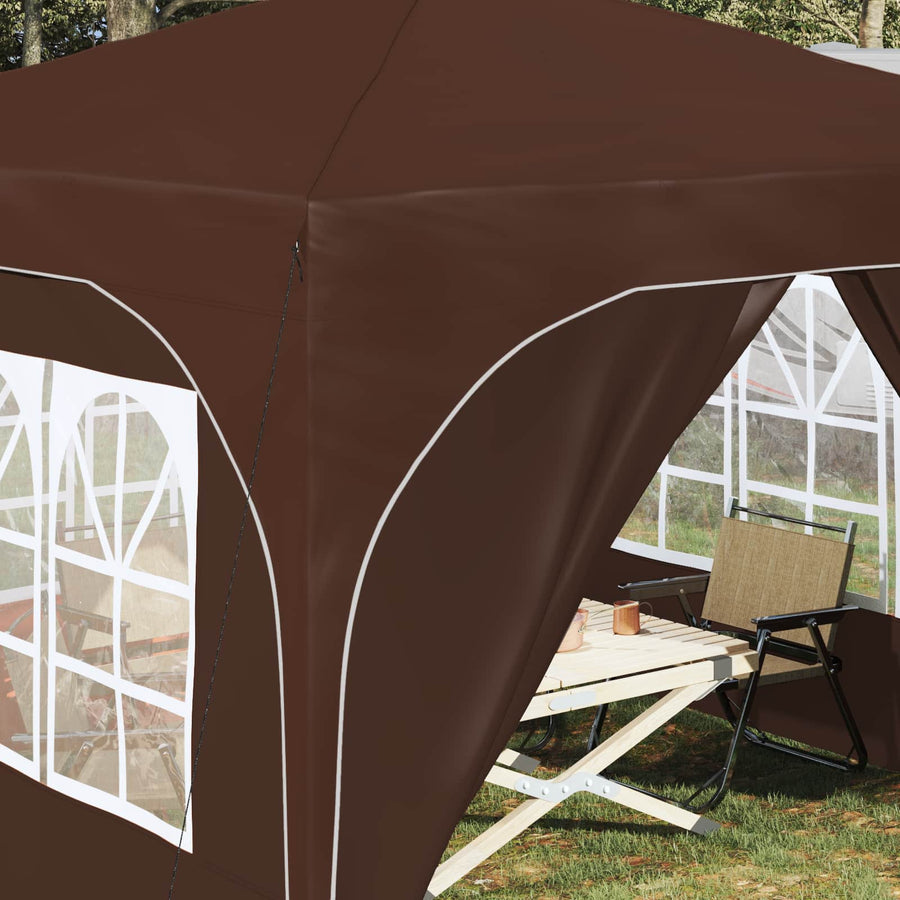 Pop-up Feesttent 290 x 290 x 245 cm Bruin