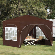 Partytent 290x290x245 cm bruin