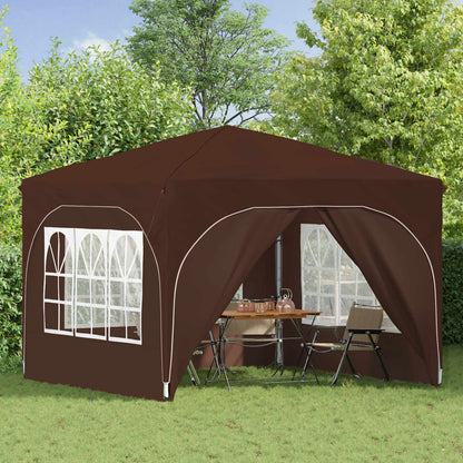 Pop-up Feesttent 290 x 290 x 245 cm Bruin