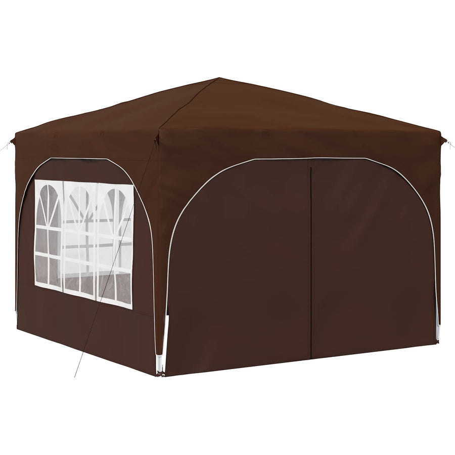 Pop-up Feesttent 290 x 290 x 245 cm Bruin