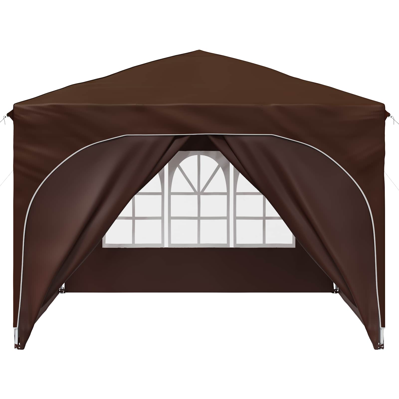 Pop-up Feesttent 290 x 290 x 245 cm Bruin