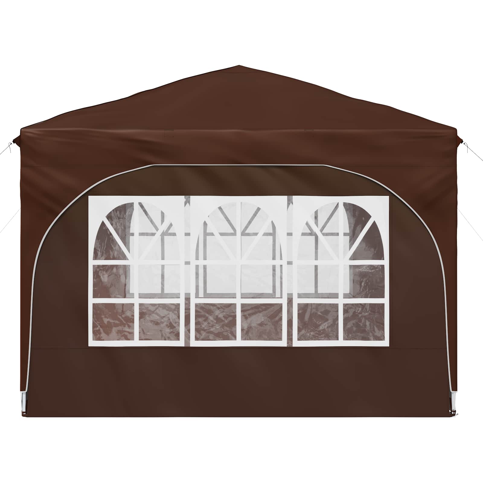Pop-up Feesttent 290 x 290 x 245 cm Bruin