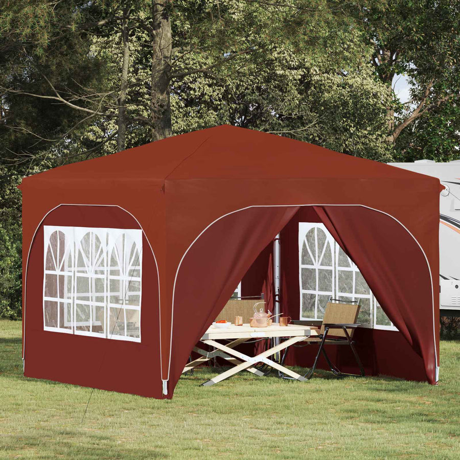 Pop-up Feesttent 290 x 290 x 245 cm Terracotta