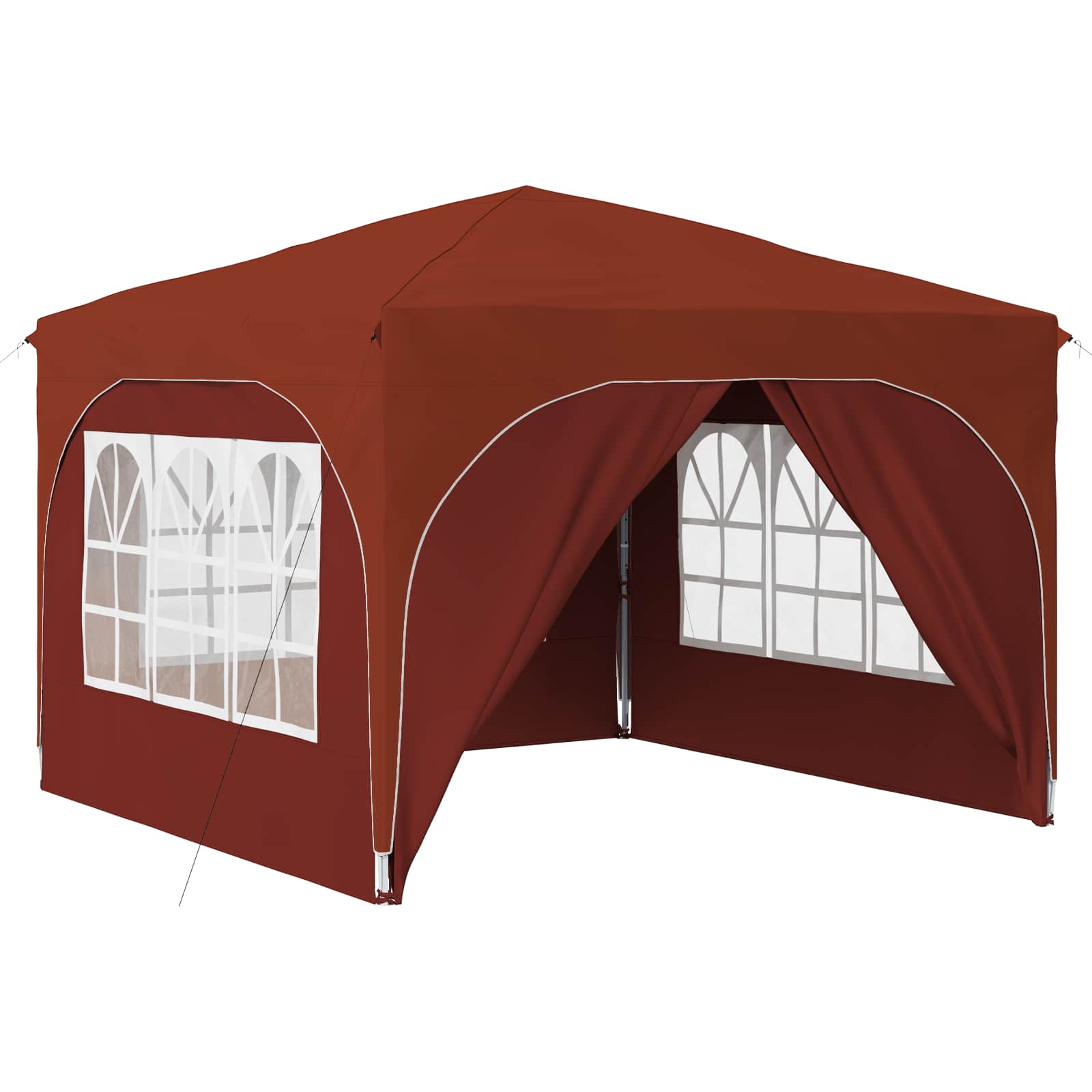 Pop-up Feesttent 290 x 290 x 245 cm Terracotta