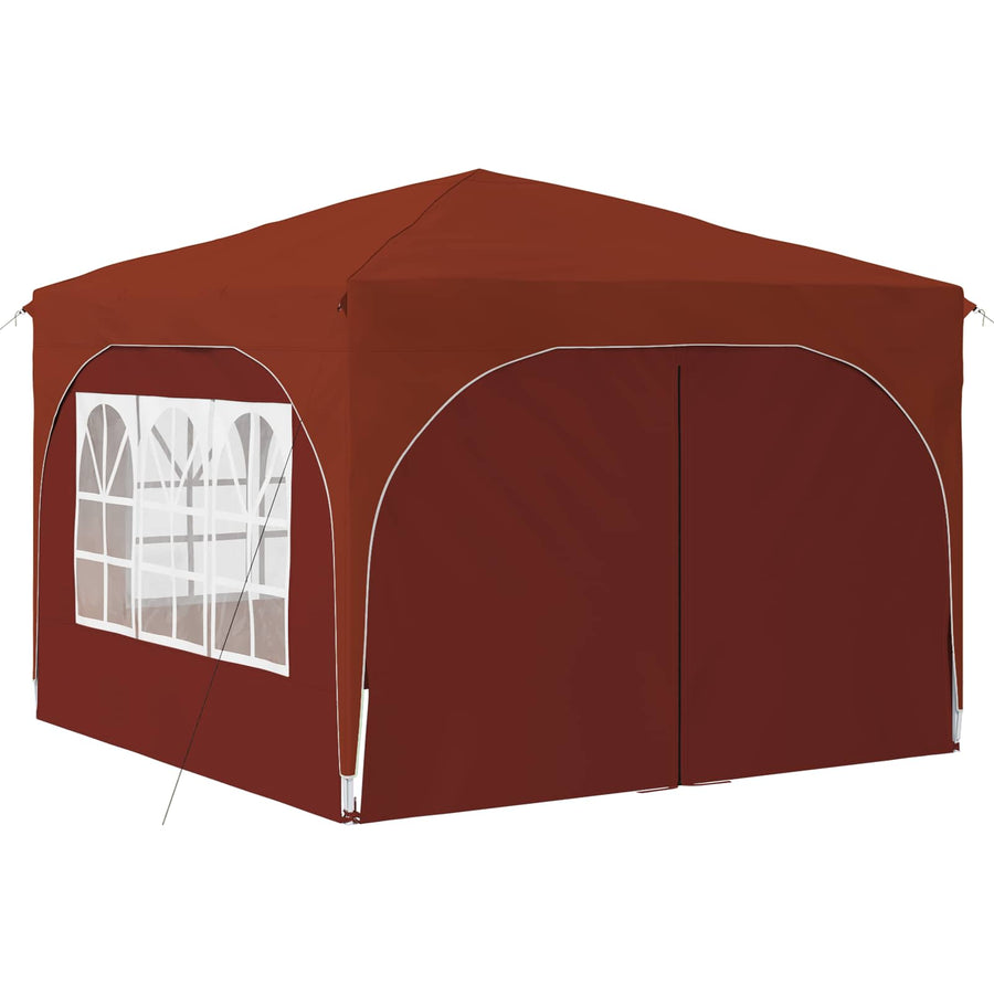 Pop-up Feesttent 290 x 290 x 245 cm Terracotta