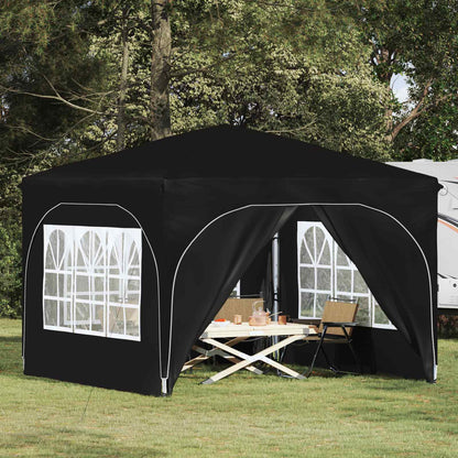 Pop-up Feesttent 290 x 290 x 245 cm Zwart
