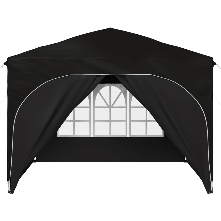Pop-up Feesttent 290 x 290 x 245 cm Zwart