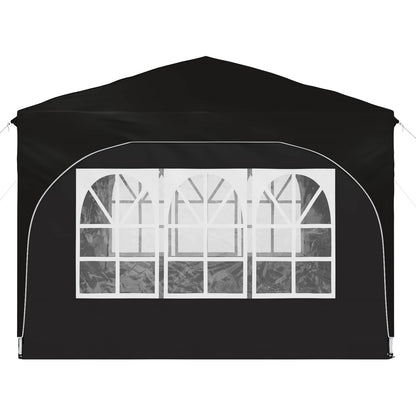 Pop-up Feesttent 290 x 290 x 245 cm Zwart