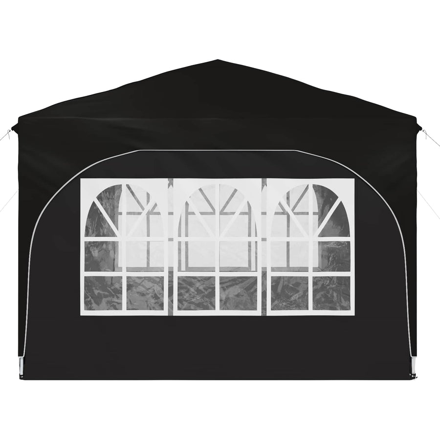 Pop-up Feesttent 290 x 290 x 245 cm Zwart