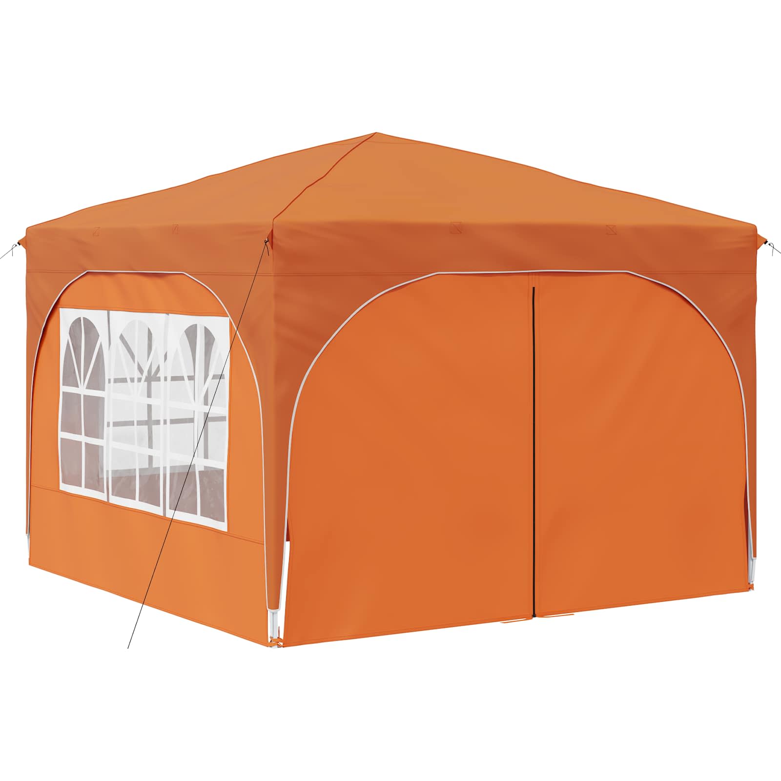 Pop-up Feesttent 290 x 290 x 245 cm Oranje