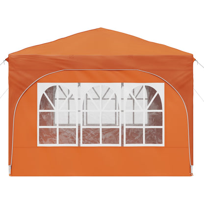 Pop-up Feesttent 290 x 290 x 245 cm Oranje