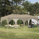 Pop-up Party Tent Cream 575 x 288 x 245 cm Oxford Fabric