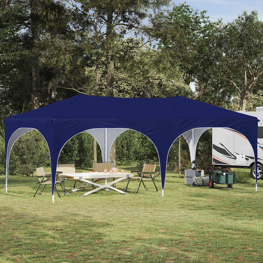 Pop-up Feesttent Blauw 575 x 288 x 245 cm Oxford Stof