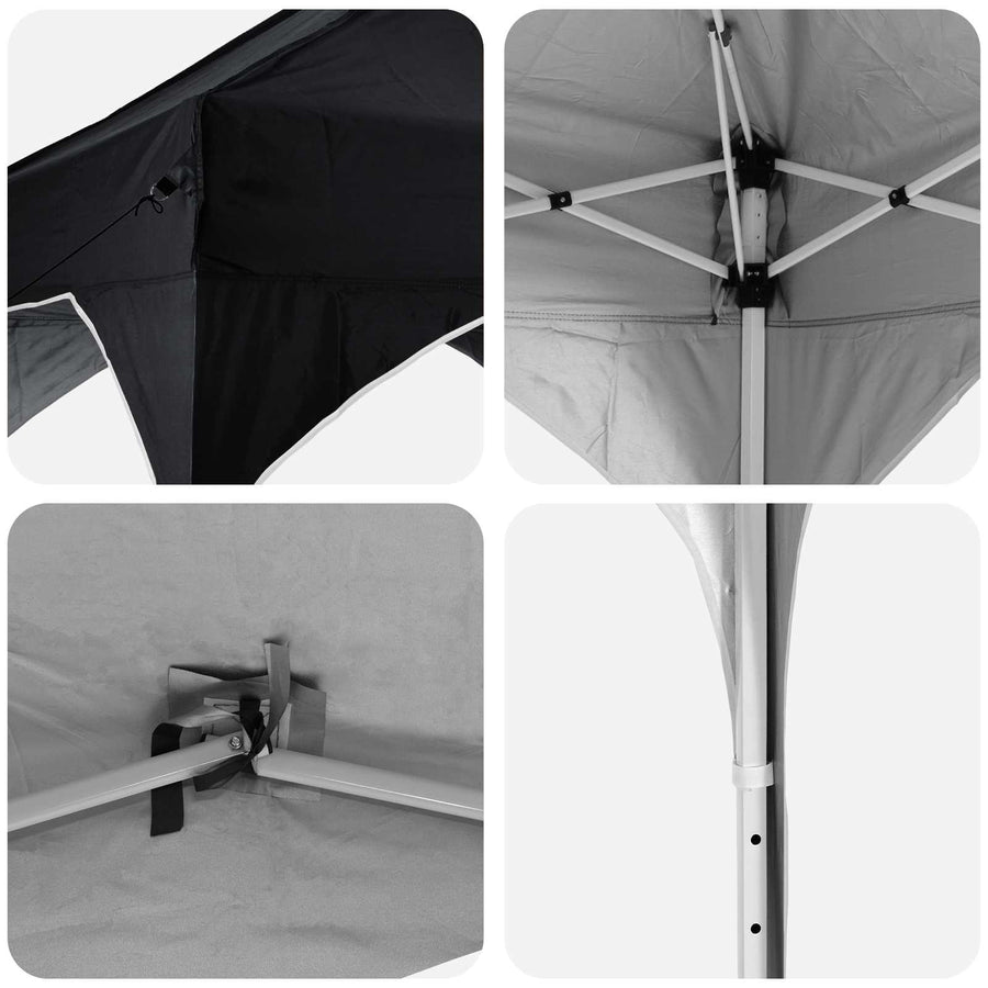 Pop-up Feesttent Antraciet 575 x 288 x 245 cm Oxford Stof
