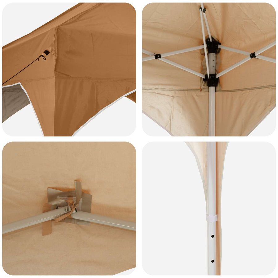 Pop-up Feesttent Beige 575 x 288 x 245 cm Oxford Stof