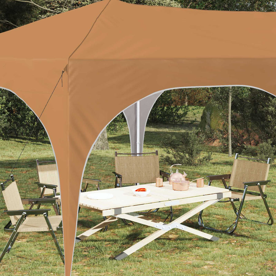 Pop-up Feesttent Beige 575 x 288 x 245 cm Oxford Stof