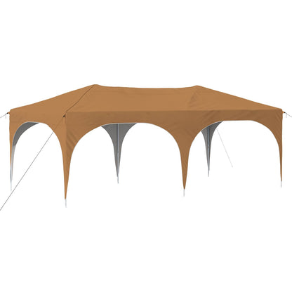 Pop-up Feesttent Beige 575 x 288 x 245 cm Oxford Stof