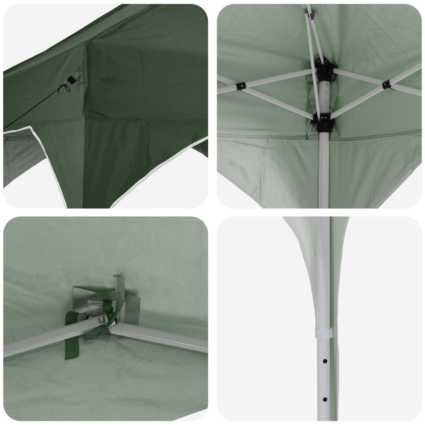 Pop-up Feesttent Groen 575 x 288 x 245 cm Oxford Stof