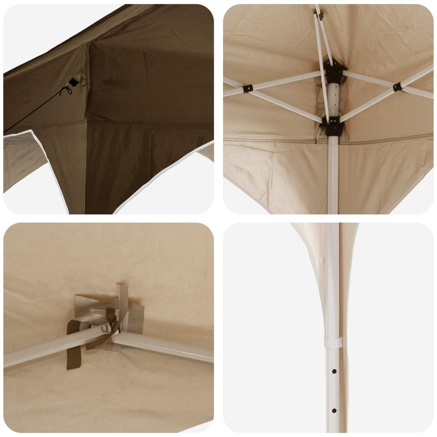 Pop-up Feesttent Taupe 575 x 288 x 245 cm Oxford Stof