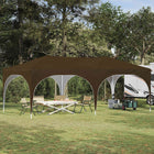 Pop-up Party Tent Taupe 575 x 288 x 245 cm Oxford Fabric