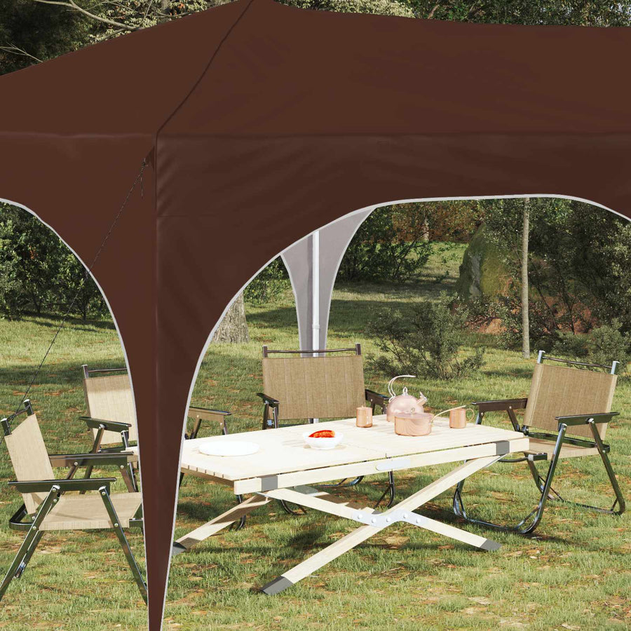 Pop-up Feesttent Bruin 575 x 288 x 245 cm Oxford Stof
