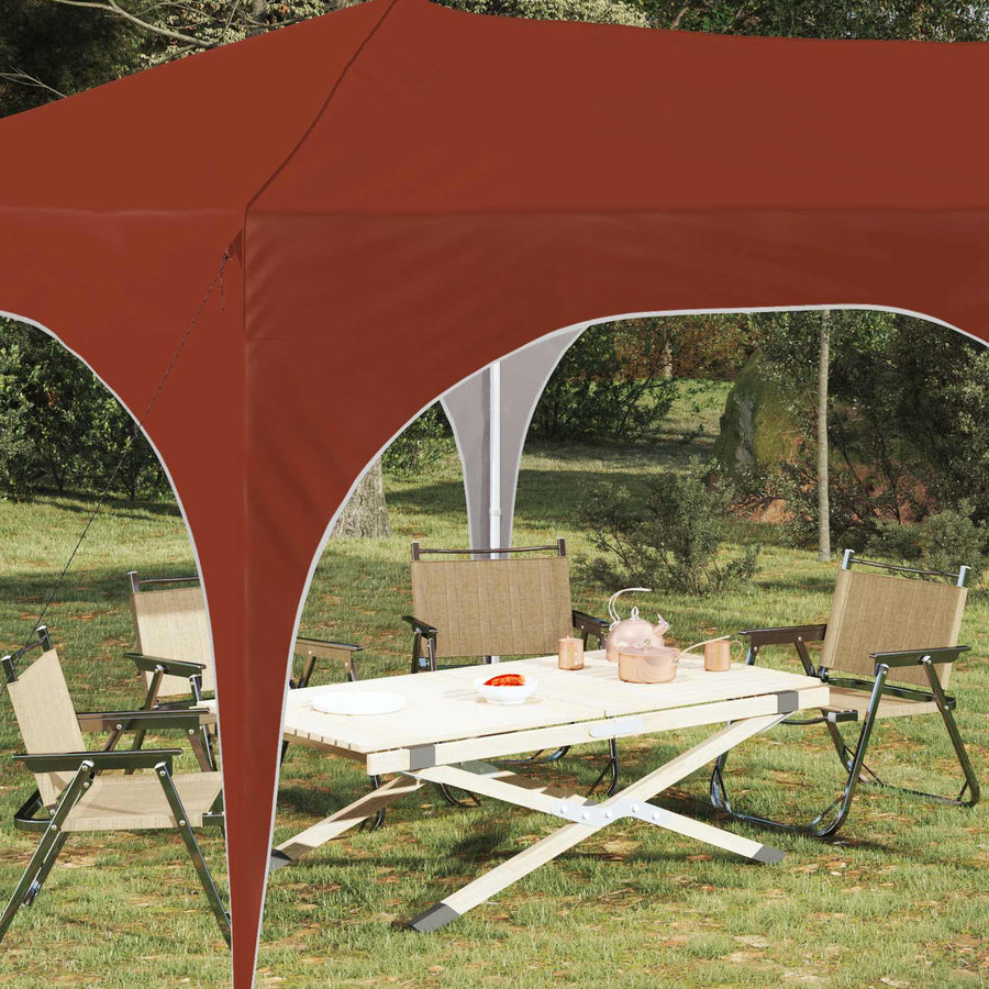 Pop-up Feesttent Terracotta 575 x 288 x 245 cm Oxford Stof