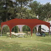 Partytent 575x288x245 cm terracotta Oxford stof