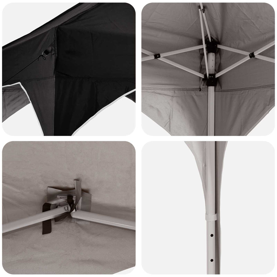 Pop-up Feesttent Zwart 575 x 288 x 245 cm Oxford Stof