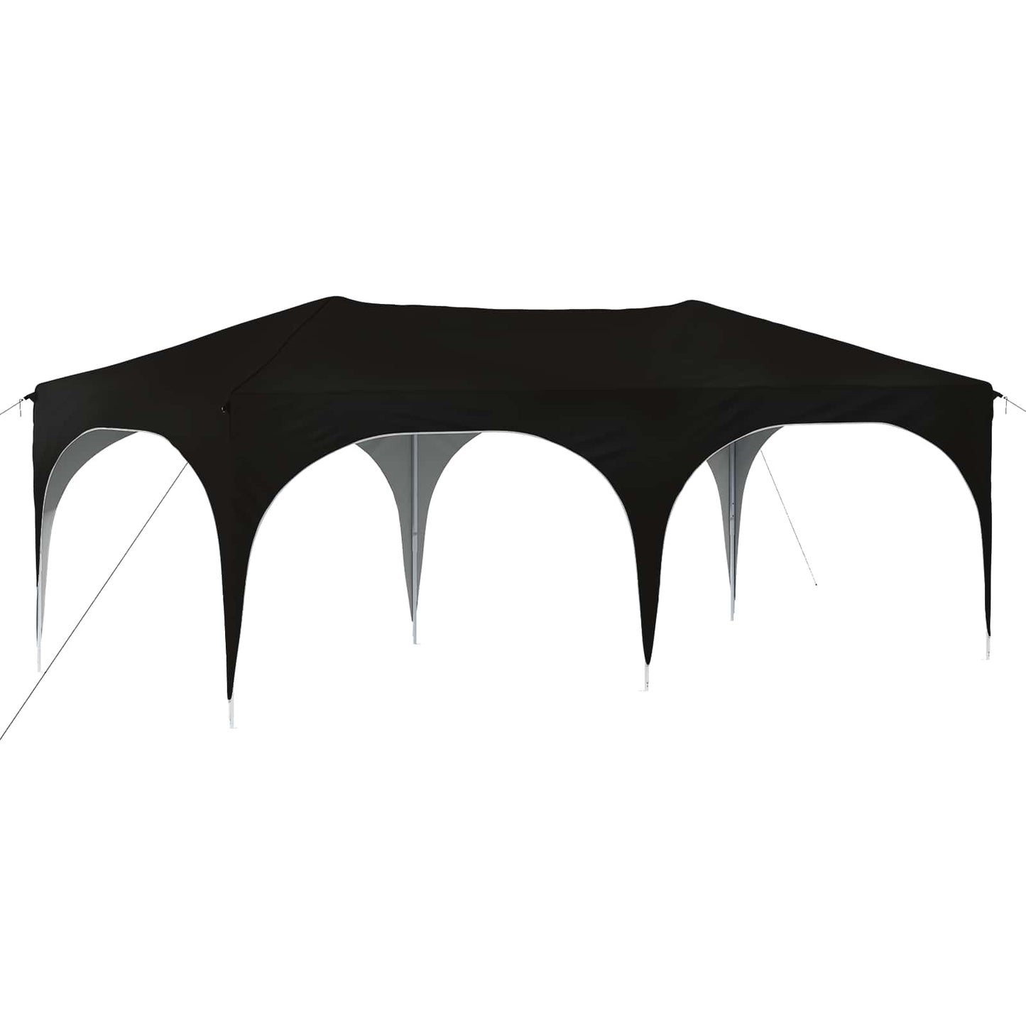 Pop-up Feesttent Zwart 575 x 288 x 245 cm Oxford Stof