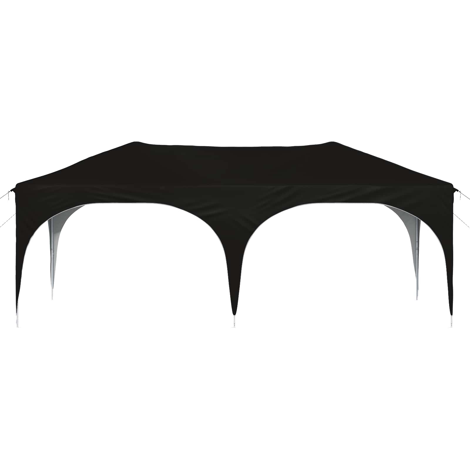 Pop-up Feesttent Zwart 575 x 288 x 245 cm Oxford Stof